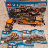 LEGO City 60085 - 4x4 trasporto motoscafo