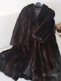 pelliccia lunga di visone tg 50 circa