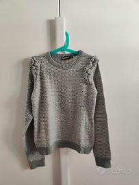 Maglione grigio Cycleband con rouches – 9/10 anni