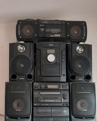 radioregistratore con casse