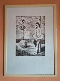 STAMPA  DI BENITO BALDUCCI CON FIRMA AUTENTICA