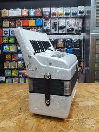 Fisarmonica DAM 48 Bassi 3 Registri Bianca