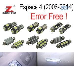 KIT 23 LAMPADE LED INTERNE 06-14 RENAULT ESPACE 4 