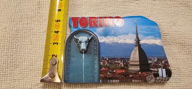 Magnete Souvenir Torino - Mole Antonelliana e Alpi