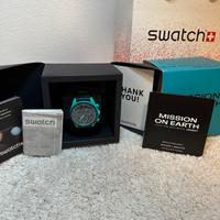 Swatch x Omega "Mission on Earth - Polar Lights"