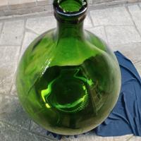 Vaso verde 54 litri - damigiana vintage.