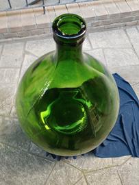 Vaso verde 54 litri - damigiana vintage.