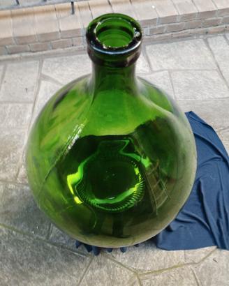 Vaso verde 54 litri - damigiana vintage.