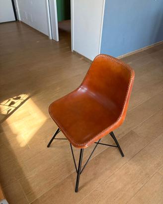 4 sedie pelle Maison du Monde