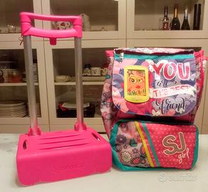 Zaino Scuola SJ Girl Con Carrello Staccabile