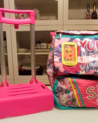 Zaino Scuola SJ Girl Con Carrello Staccabile
