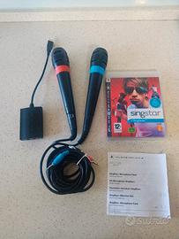 SingStar PS3 completo con 2 Microfoni e adatt usb