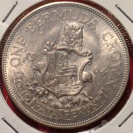 1 Corona Bermuda 1964 Elisabetta II
