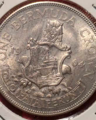 1 Corona Bermuda 1964 Elisabetta II