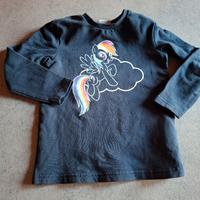 Felpa blu stampa My Little Pony bambina con stampa