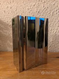 Portafiori acciaio parete cimitero marmo lapide