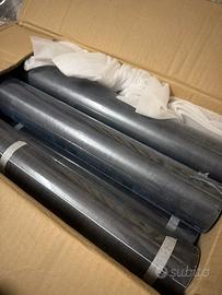 13 Rotoli da Carta parati AUTOADESIVA NERA OPACA