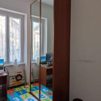 Armadio 2 Ante con Specchi a Tutta Altezza - Legno