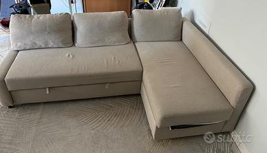 Divano letto matrimoniale con cassettone - 3 Posti