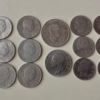 VITTORIO EMANUELE III  2Lire 1Lira 50 cent lotto