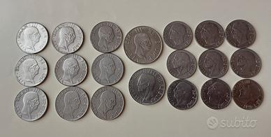 VITTORIO EMANUELE III  2Lire 1Lira 50 cent lotto