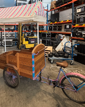 Bicicletta 3 ruote carretto