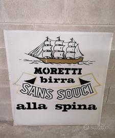 Pannelli insegna Birra Moretti "Sans Souci"