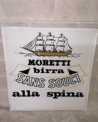 Pannelli insegna Birra Moretti "Sans Souci"