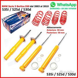 4 Ammortizaztori Sportivi BMW 5 E60 525d 530d -5cm