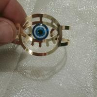 Bracciale più anello con occhio porta fortuna