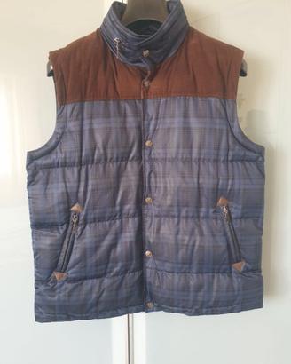 Berkeley Vintage Gilet Uomo Piumino Blu-Marro L-XL