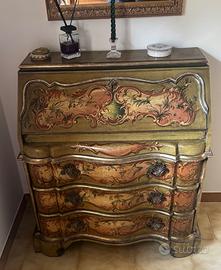 Secretaire / Ribalta Stile veneziano barocco .