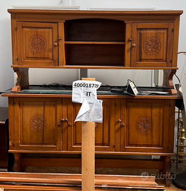 Credenza italiana stilemontanaro intarsiato a mano