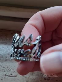 anello  acciaio  e argento 
