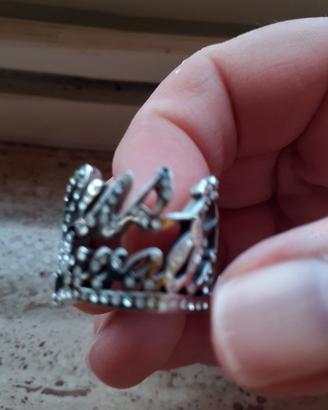 anello  acciaio  e argento 