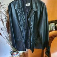 SPLENDIDA GIACCA NERA IN VERA PELLE ..DONNA..TG.48