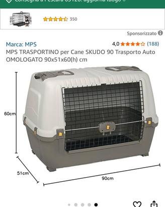 trasportino per cane