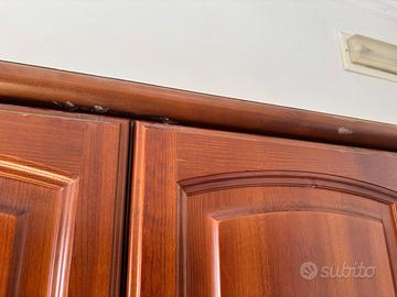 Cucina fatta a mano in legno massello