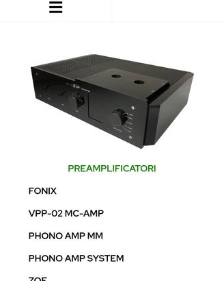 preamplificatore e finale