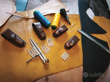 Custodia in cuoio per coltelli Victorinox 91 mm