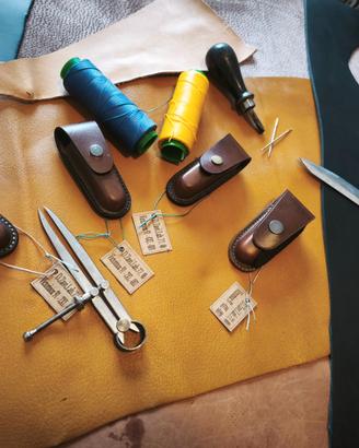 Custodia in cuoio per coltelli Victorinox 91 mm