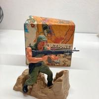 SOLDATINO MATTEL  EROI IN AZIONE MITRAGLIERE 7338