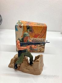 SOLDATINO MATTEL  EROI IN AZIONE MITRAGLIERE 7338