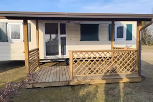 Casa Mobile 3 Camere + Veranda Legno - 6 Posti