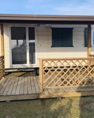 Casa Mobile 3 Camere + Veranda Legno - 6 Posti 9x4