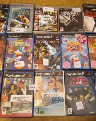 lotto 15 giochi PS 2+n. 2giochi  PS 3