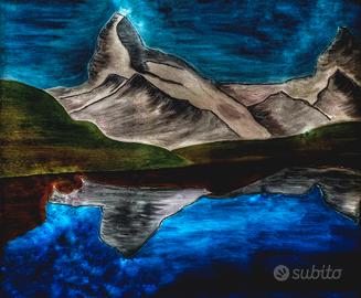 Riflessi montanti sull'acqua 