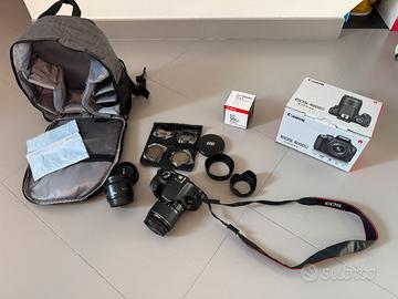 Canon EOS 4000D + obiettivo 18-55 + obiettivo 50mm