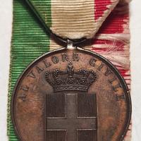 Medaglia di bronzo al Valor Civile periodo Regno