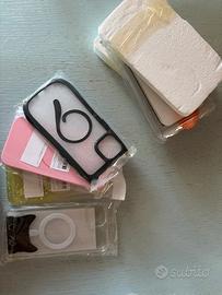 Lotto 4 cover + 3 vetri Iphone 14 plus NUOVE